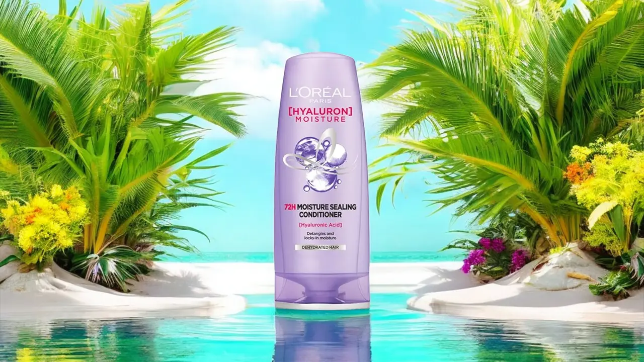 keep hair soft and shiny with l'oreal paris hyaluron moisture conditioner